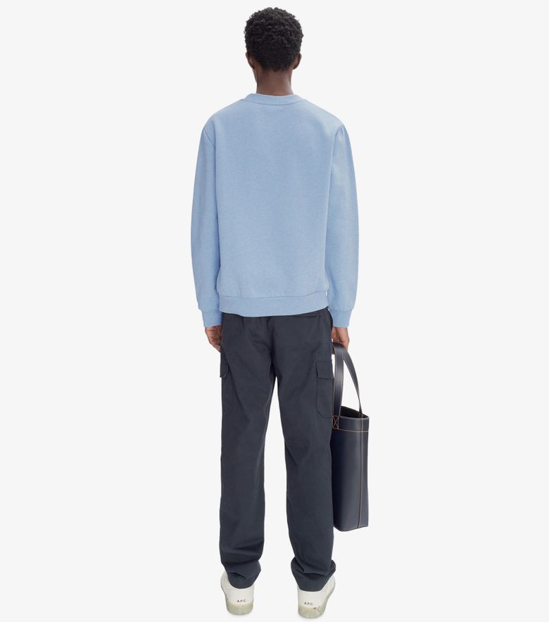 A.P.C. Sweat Standard Item Overdye Bleu Clair/écru