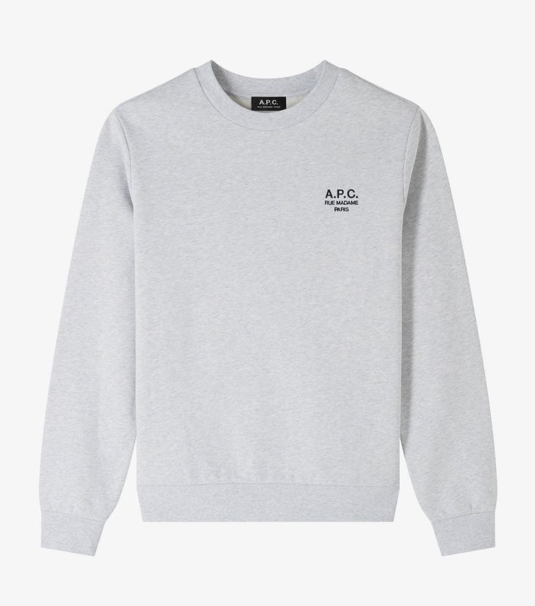 A.P.C. Sweat Standard Rue Madame Gris Chiné/noir