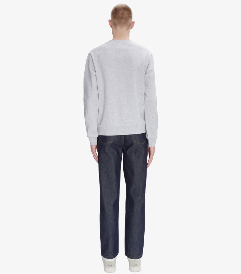 A.P.C. Sweat Standard Rue Madame Gris Chiné/noir