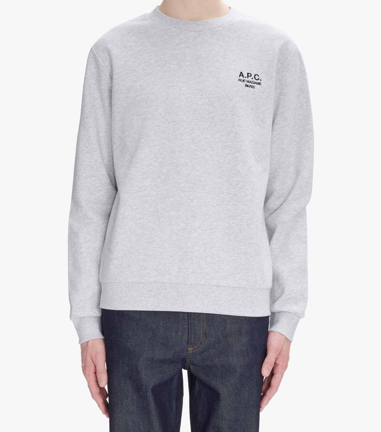 A.P.C. Sweat Standard Rue Madame Gris Chiné/noir