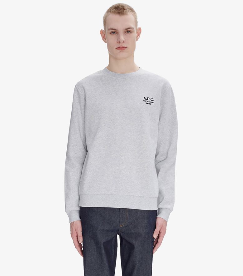 A.P.C. Sweat Standard Rue Madame Gris chiné/noir