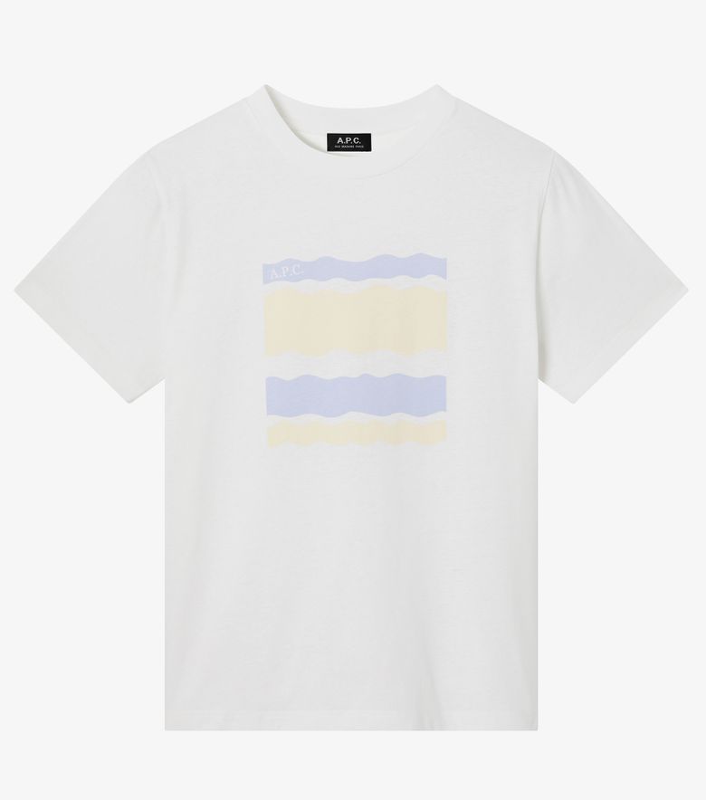 A.P.C. T-Shirt Malone Blanc/jaune