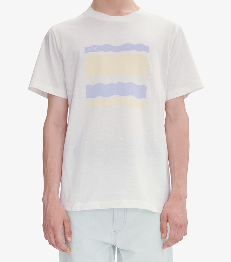 A.P.C. T-Shirt Malone Blanc/jaune