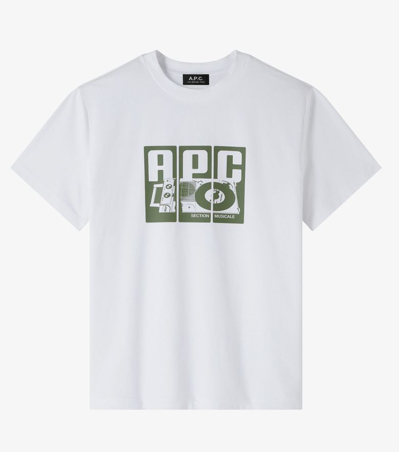 A.P.C. T-Shirt Platine Blanc