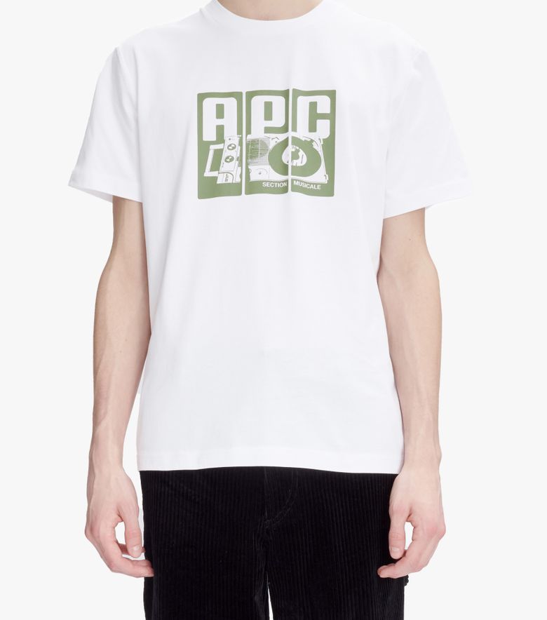 A.P.C. T-Shirt Platine Blanc