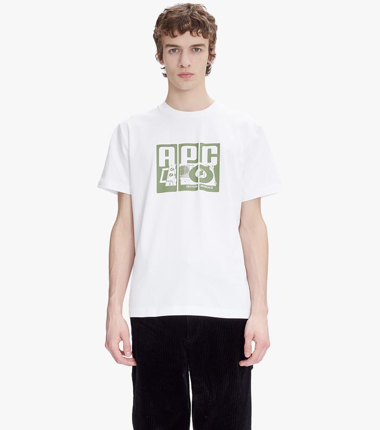 A.P.C. T-Shirt Platine Blanc