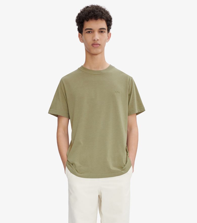 A.P.C. T-Shirt Standard Apc Brodé Kaki chiné