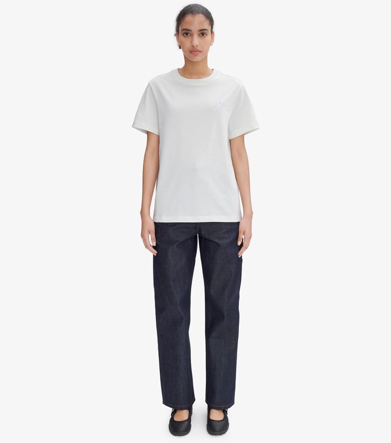 A.P.C. T-Shirt Standard Rue Madame Blanc/bleu Ciel