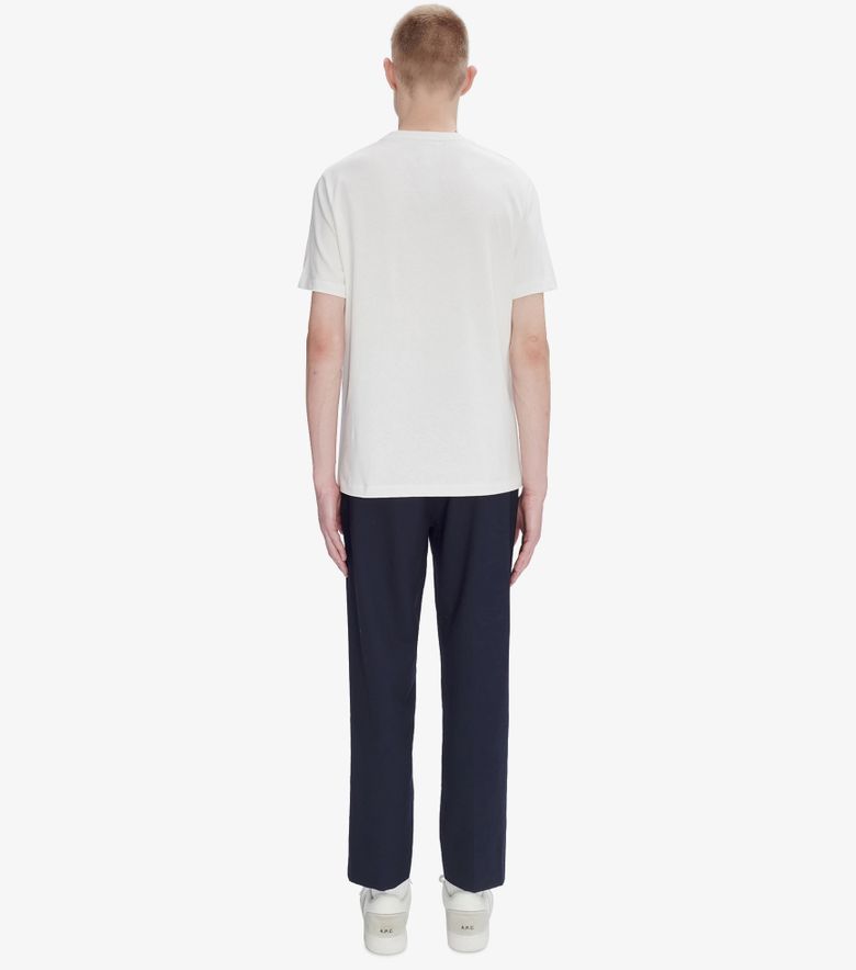 A.P.C. T-Shirt Standard Rue Madame Blanc/Dark Navy