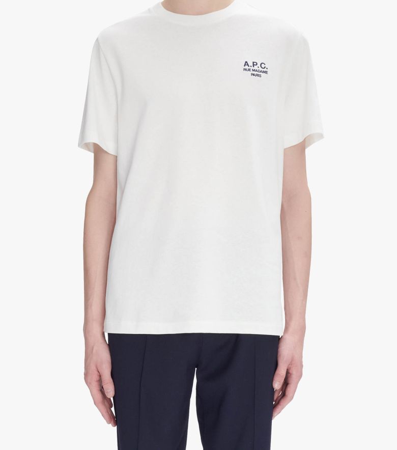 A.P.C. T-Shirt Standard Rue Madame Blanc/Dark Navy