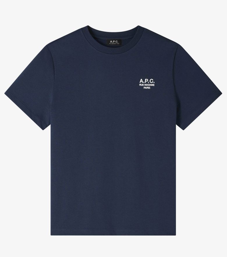 A.P.C. T-Shirt Standard Rue Madame Dark Navy/écru