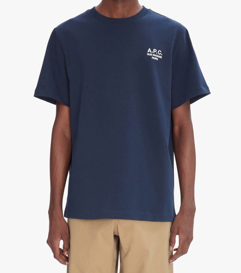 A.P.C. T-Shirt Standard Rue Madame Dark Navy/écru