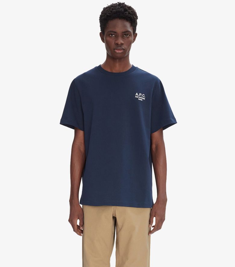 A.P.C. T-Shirt Standard Rue Madame Dark navy/écru
