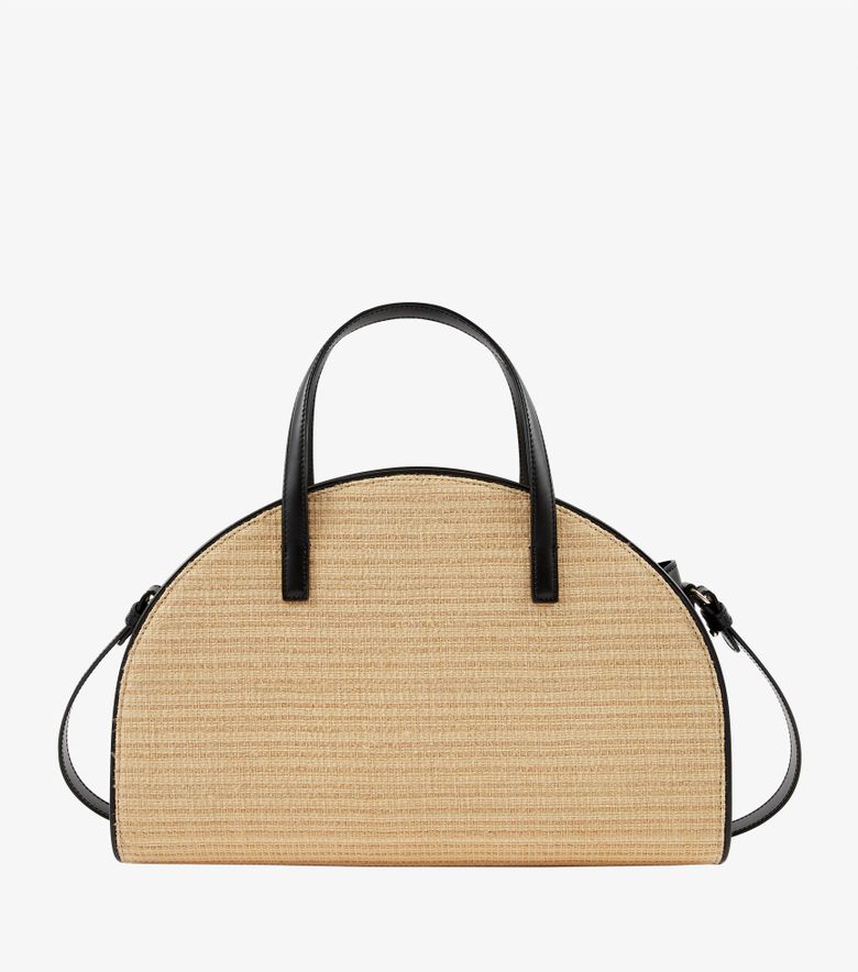 A.P.C. Tote Demi-Lune Beige/noir