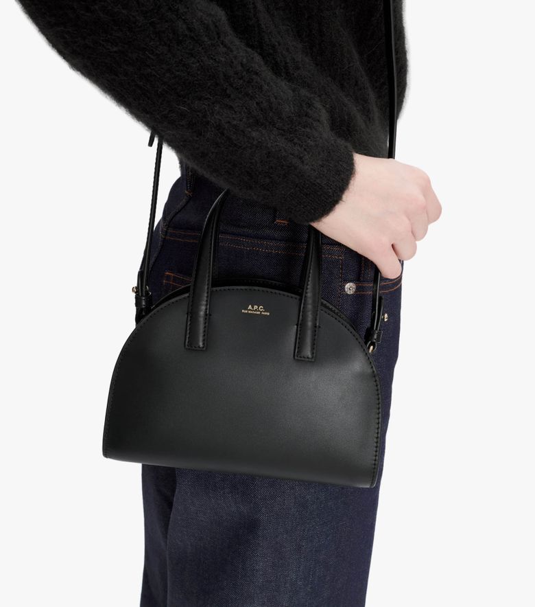 A.P.C. Tote Demi-Lune Small Noir