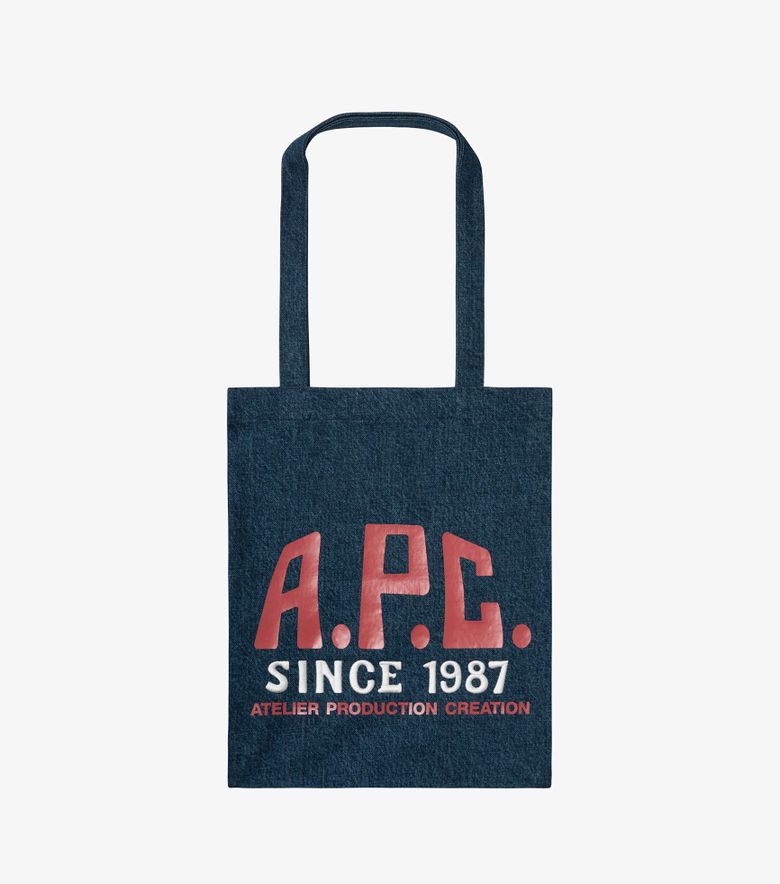 A.P.C. Tote Lou Carpenter Indigo Délavé