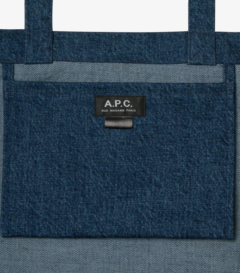 A.P.C. Tote Lou Carpenter Indigo Délavé