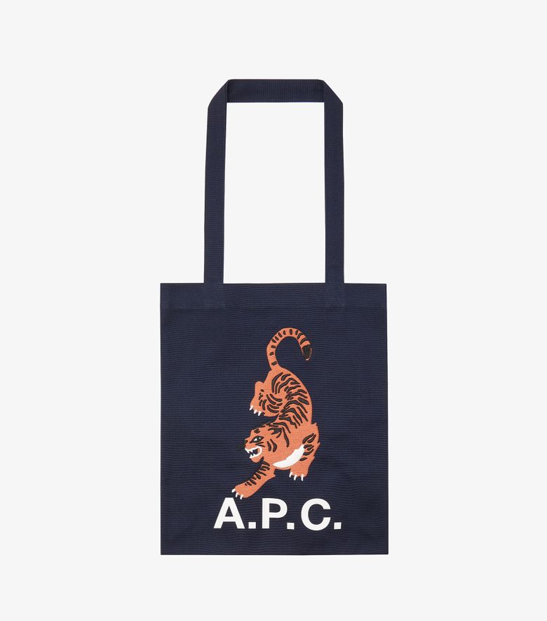 A.P.C. Tote Lou Tigre Dark navy