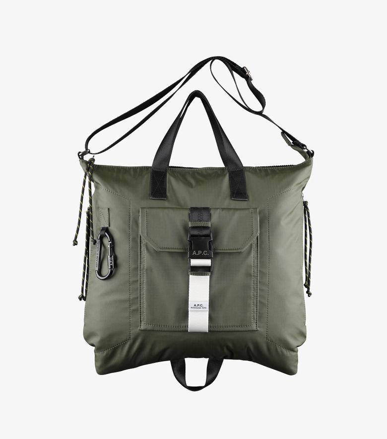 A.P.C. Tote Trek Kaki Foncé