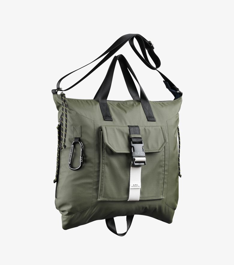 A.P.C. Tote Trek Kaki Foncé