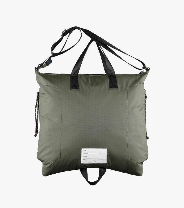 A.P.C. Tote Trek Kaki Foncé