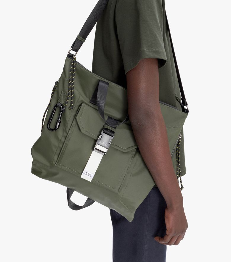 A.P.C. Tote Trek Kaki foncé
