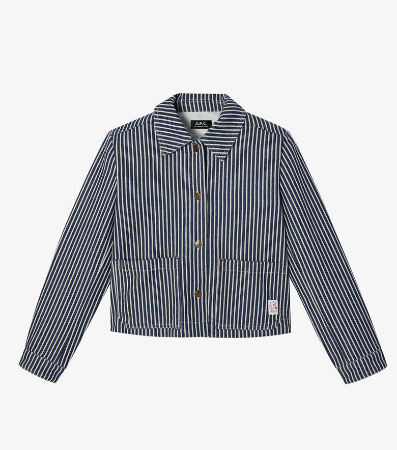 A.P.C. Veste Frida Bleu/blanc