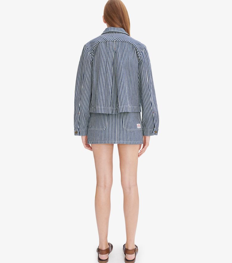 A.P.C. Veste Frida Bleu/blanc