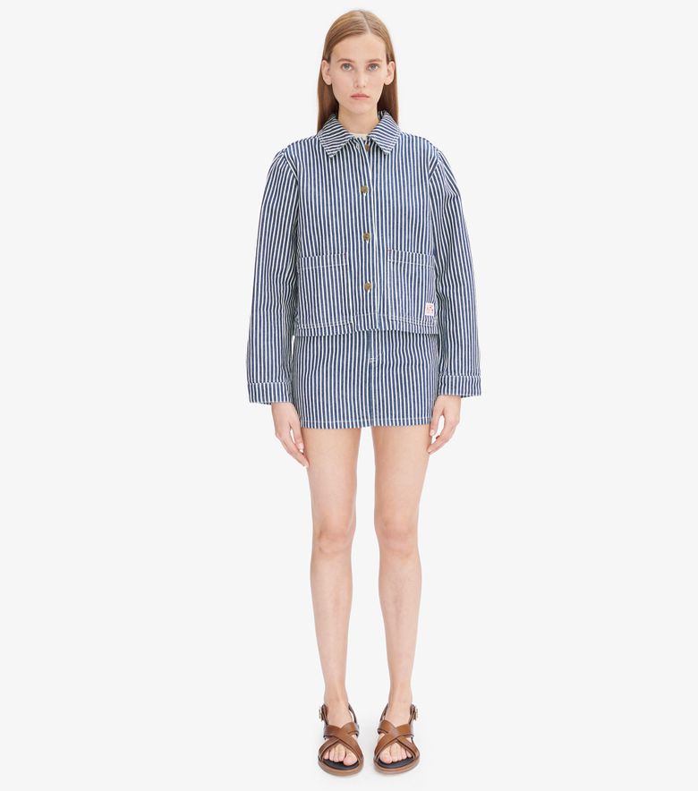 A.P.C. Veste Frida Bleu/blanc