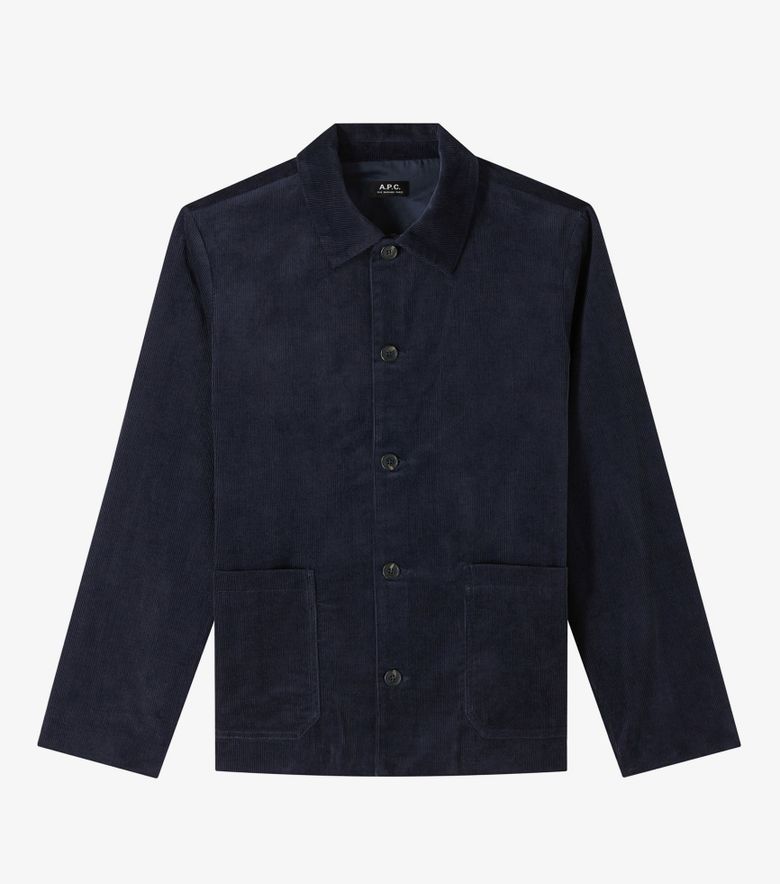 A.P.C. Veste Kerlouan Brodée Bleu Nuit
