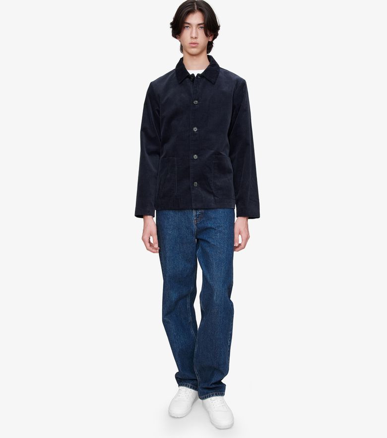 A.P.C. Veste Kerlouan Brodée Bleu Nuit