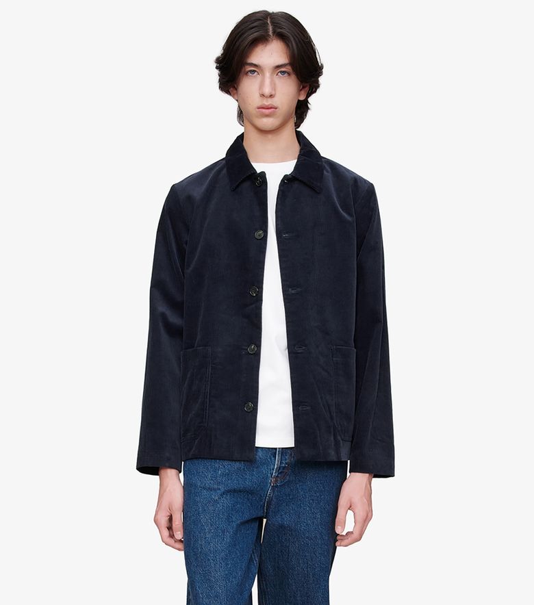 A.P.C. Veste Kerlouan Brodée Bleu nuit