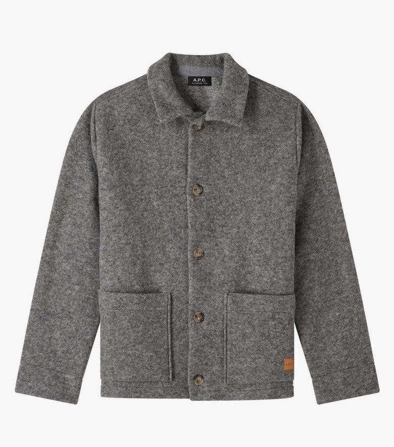 A.P.C. Veste Thais Gris Clair Chiné