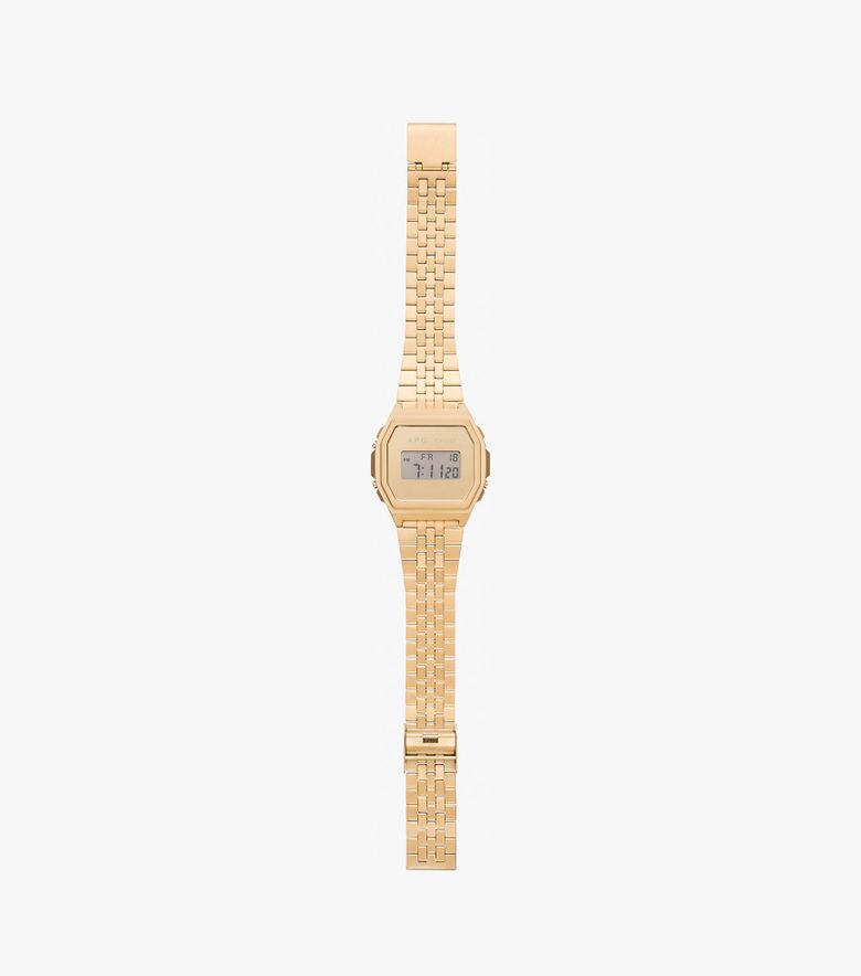 COLLABORATIONS A.P.C. Casio Montre Or Or