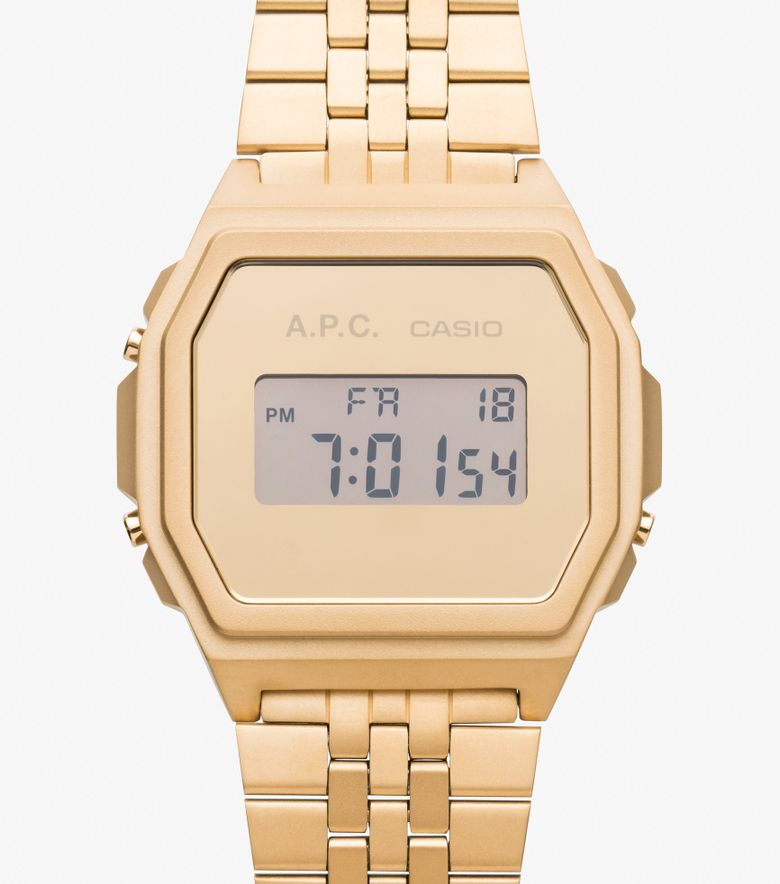 COLLABORATIONS A.P.C. Casio Montre Or Or