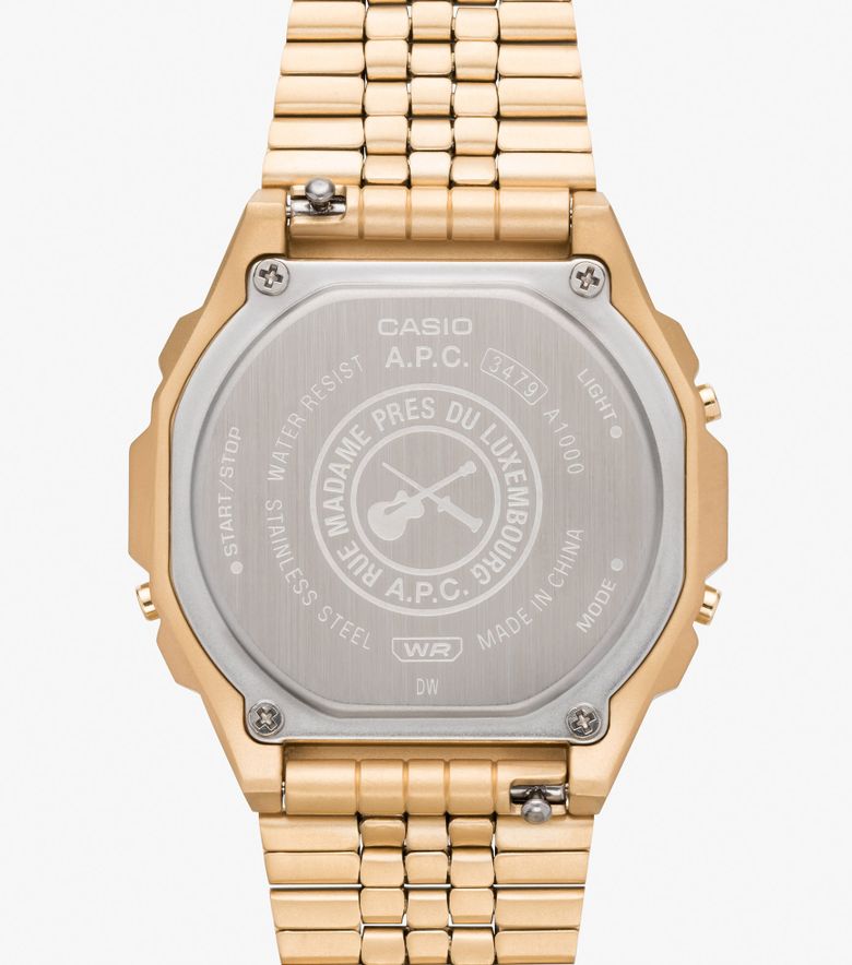 COLLABORATIONS A.P.C. Casio Montre Or Or