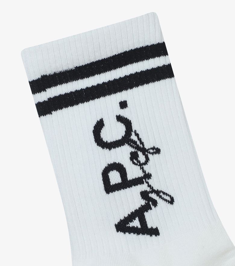 COLLABORATIONS Chaussettes Coline Blanc/noir