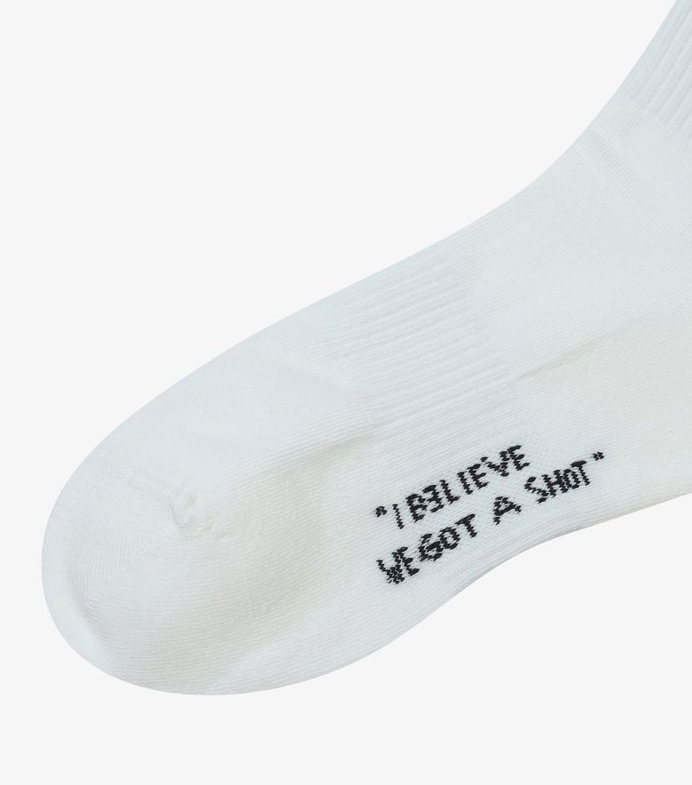 COLLABORATIONS Chaussettes Coline Blanc/noir