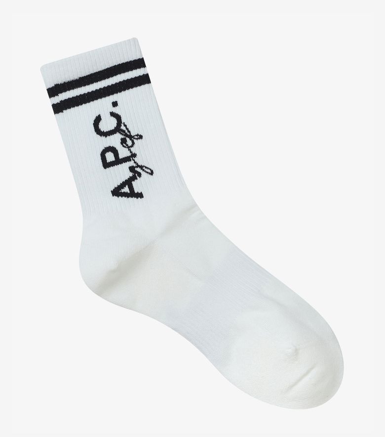 COLLABORATIONS Chaussettes Coline Blanc/noir