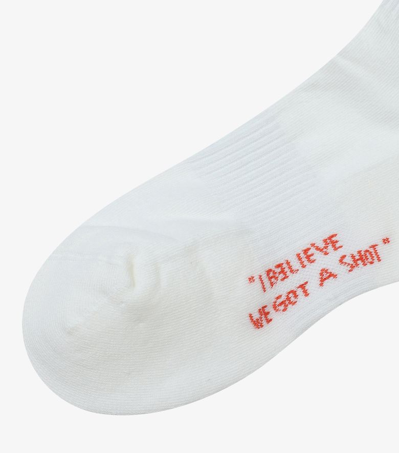 COLLABORATIONS Chaussettes Coline Blanc/orange