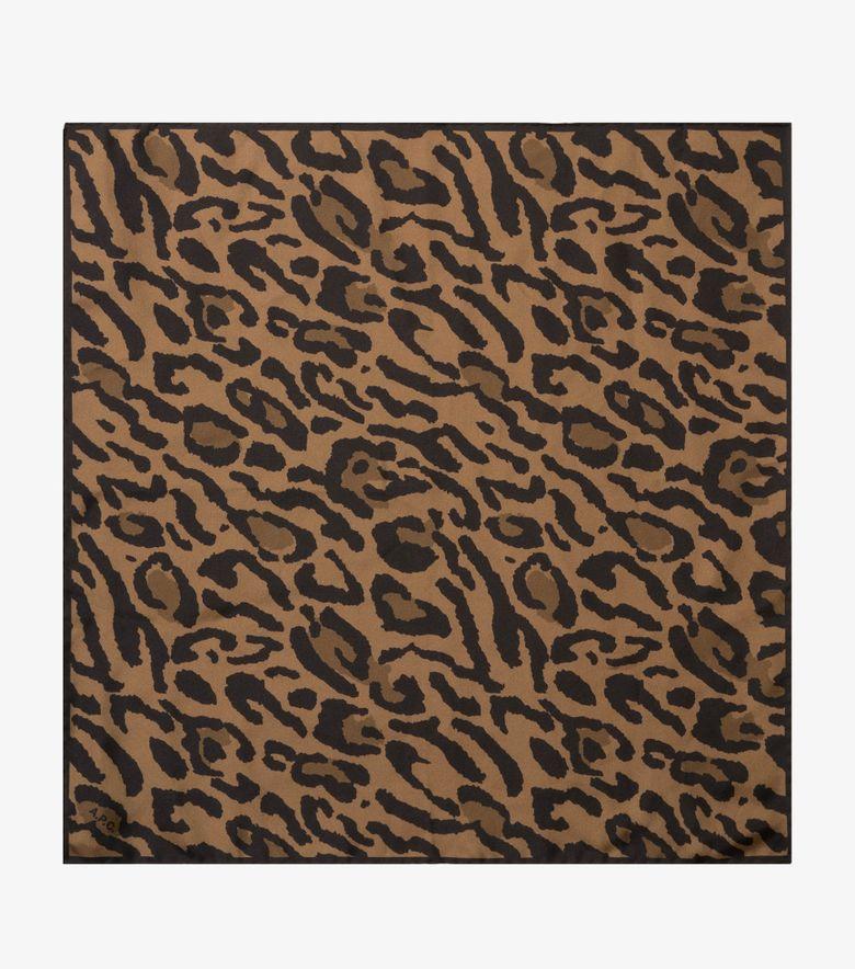 COLLABORATIONS Foulard Léopard Marron