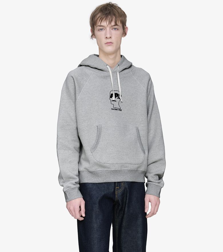 COLLABORATIONS Hoodie A.P.C. Brain Dead Gris chiné