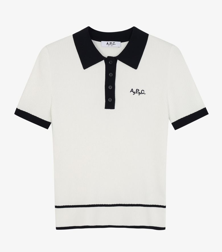 COLLABORATIONS Polo Léonie Blanc