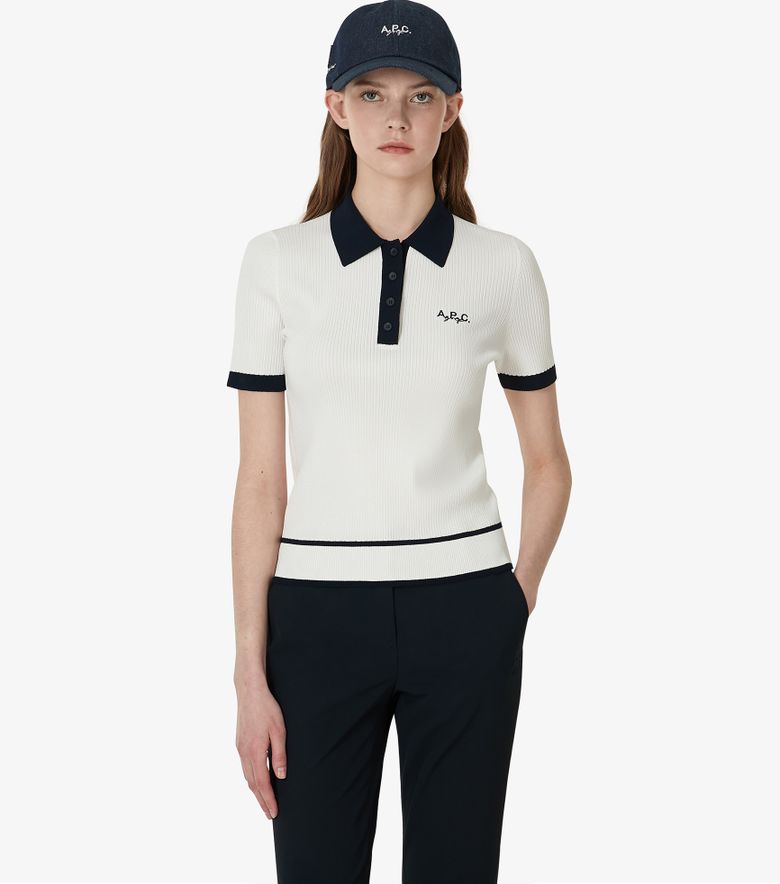 COLLABORATIONS Polo Léonie Blanc
