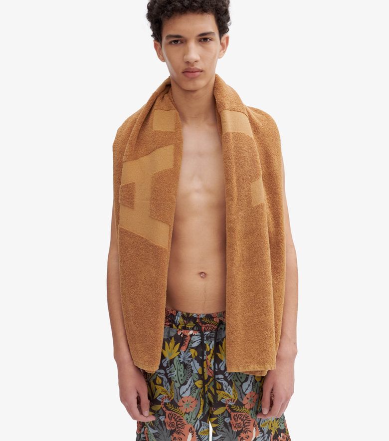 COLLABORATIONS Serviette Navire Marron glacé