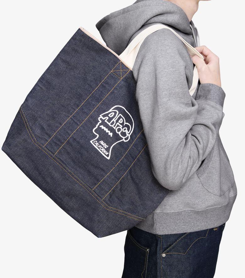 COLLABORATIONS Tote Bag A.P.C. Brain Dead Indigo