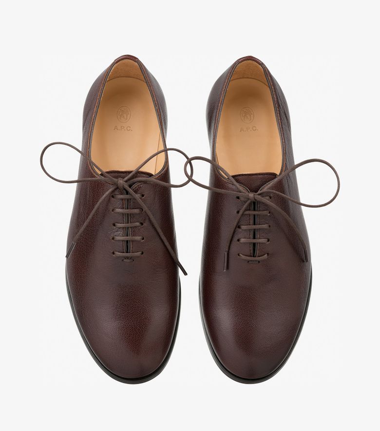 COLLABORATIONS Derbies Frank F A.P.C. Anastasia Barbieri Marron Foncé