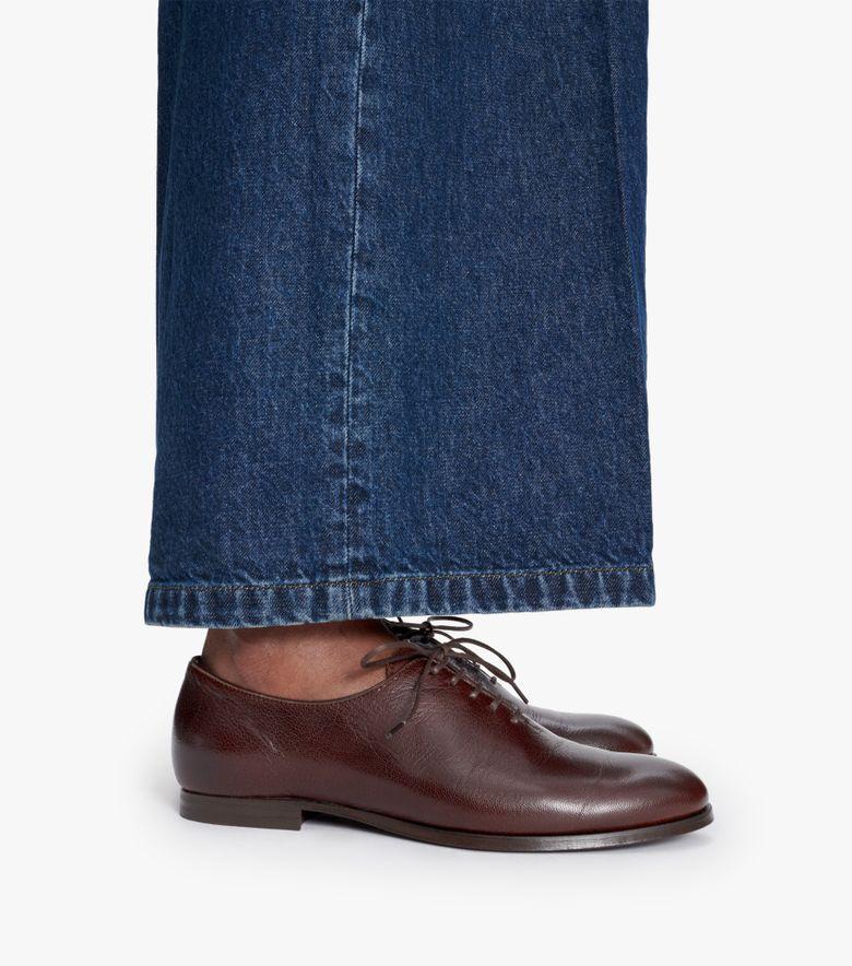 COLLABORATIONS Derbies Frank F A.P.C. Anastasia Barbieri Marron foncé