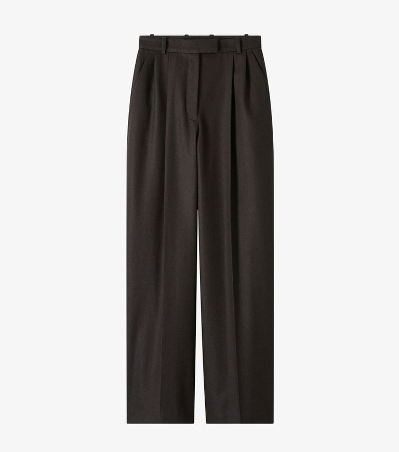 COLLABORATIONS Pantalon Valesca A.P.C. Anastasia Barbieri Marron Foncé