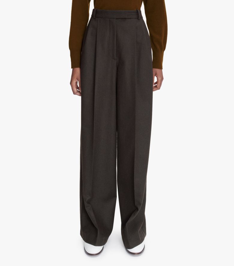 COLLABORATIONS Pantalon Valesca A.P.C. Anastasia Barbieri Marron Foncé